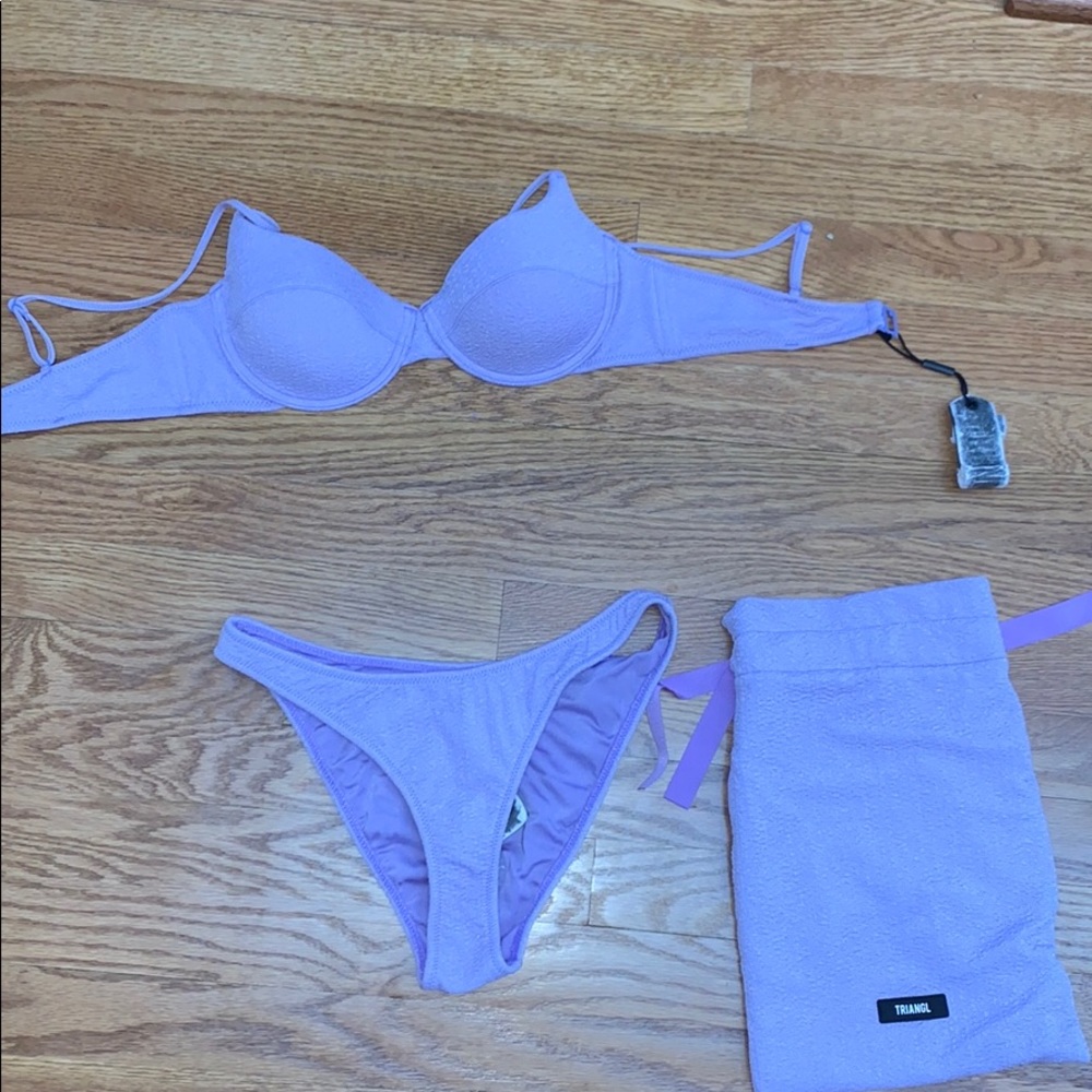 LAVENDER TRAINGL BIKINI